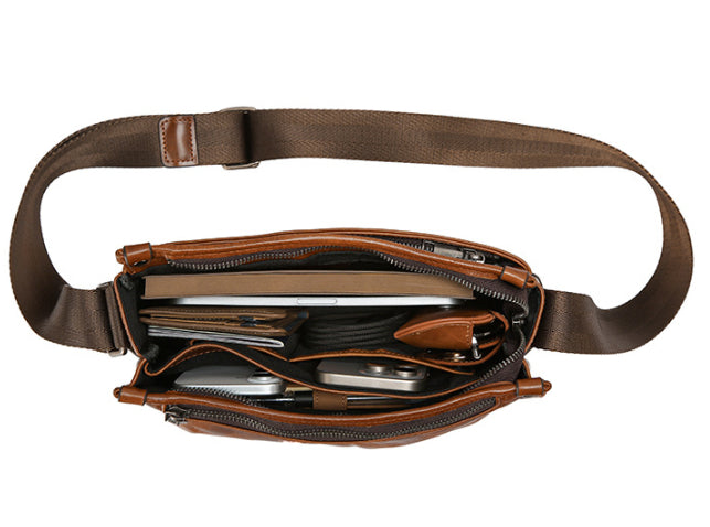 Men's Crossbody Bag Large Capacity Single Shoulder Bag High-end Casual Commuting Bag